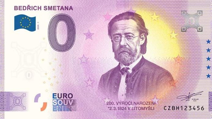 Za eurobankovku s Bedřichem Smetanou si nic nekoupíme, její hodnota ale bude stoupat